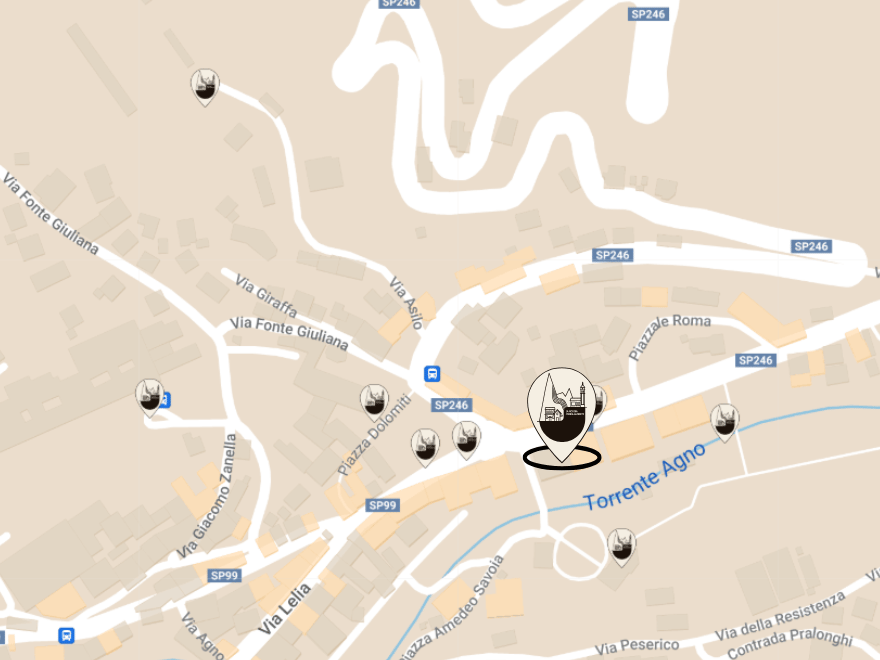 mappa percorso radici