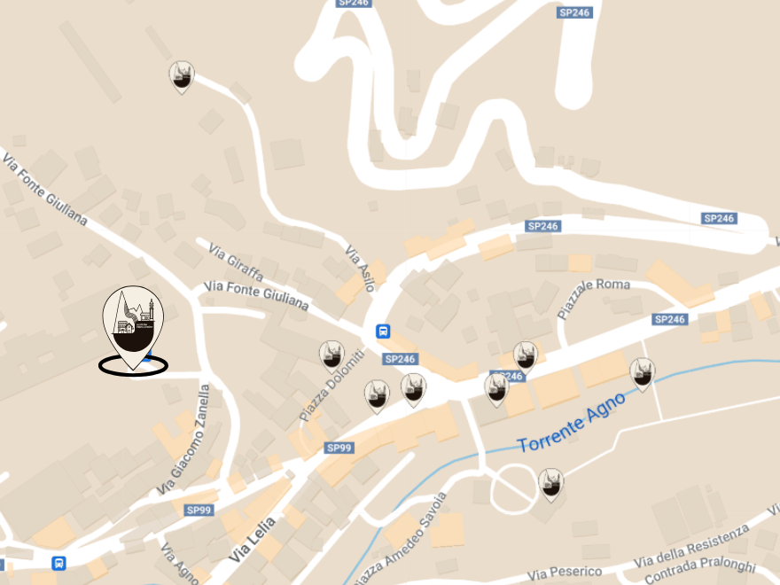 mappa percorso radici